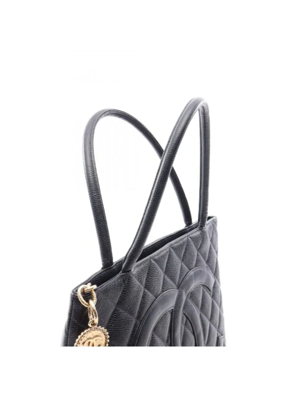 Chanel Tote Bag Reissue Black Caviar Leather